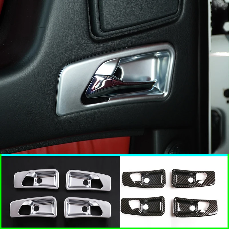 Car Styling For Mercedes Benz G Class W463 07-18ABS Chrome Car inner door handle bowl decoration cover Stickers Auto Accessories