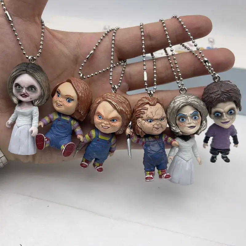 

New Ghost Doll Modeling Blind Box Horror Doll Figurine Toys Decoration Shaking Head Pendant Charm Keychain Surprise Gifts