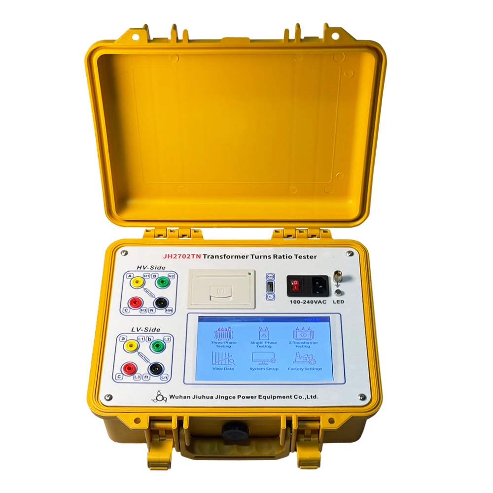 

X Three Phase TTR Meter Touch Screen Transformer Turns Ratio Tester with Neutral Point With Output Short Circuit Reminder