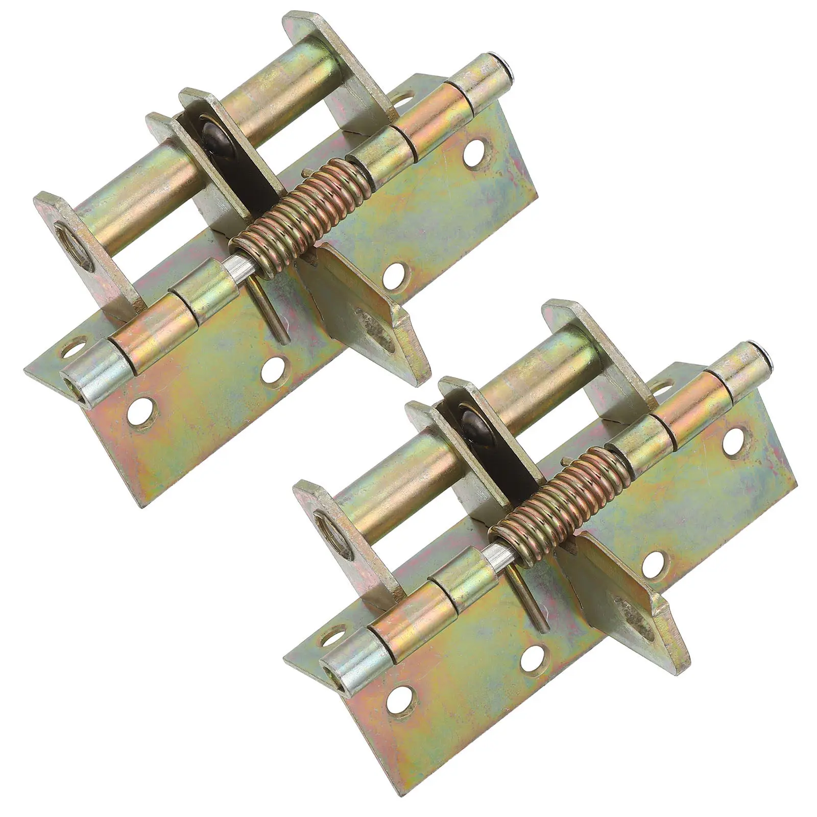 2Pcs Spring Loaded Cabinet Hinges Hidden Self Closing Damping Door Hinge Soft Closing Cupboard Kitchen Bathroom Hardware