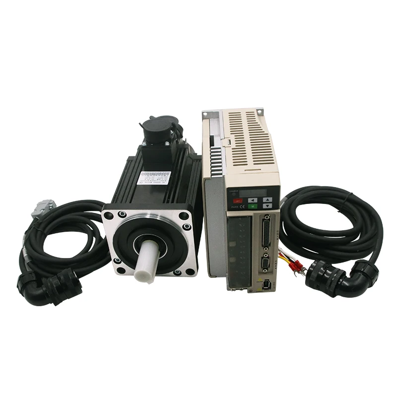 130Mm CNC AC servo motor driver with encoder 220V 1.5KW 3000R 3-phase 2500ppr