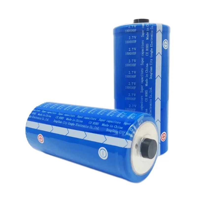 

super capacitor elco 108v 2.7V 100000F 2.7V 5000F Long Operating Life 100000 Farad For Golf Car