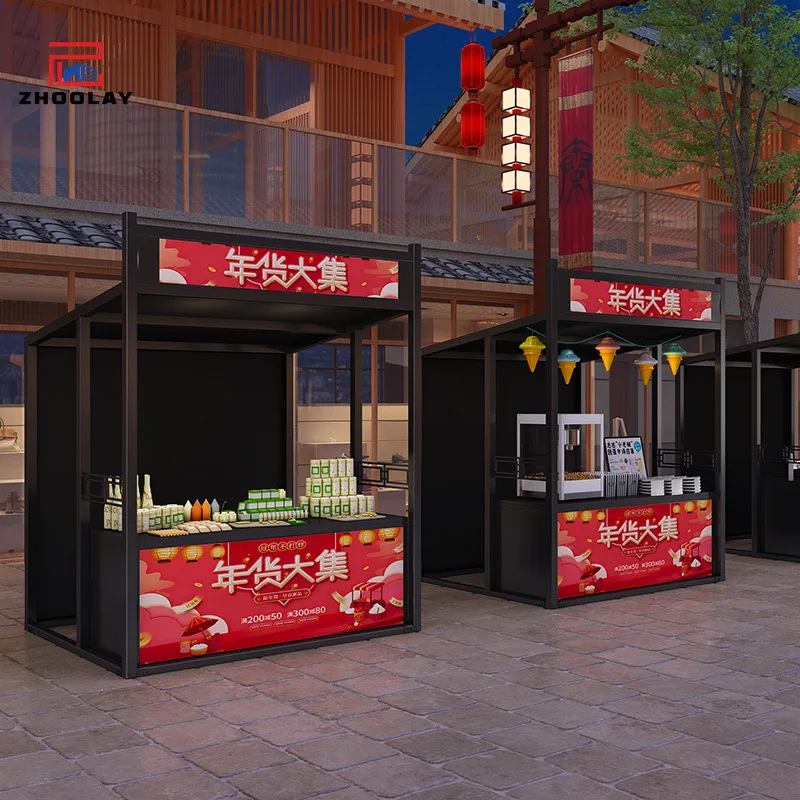 Custom.Market Stalls عرض كشك النشاط التجاري في الهواء الطلق حوامل متنقلة محمولة