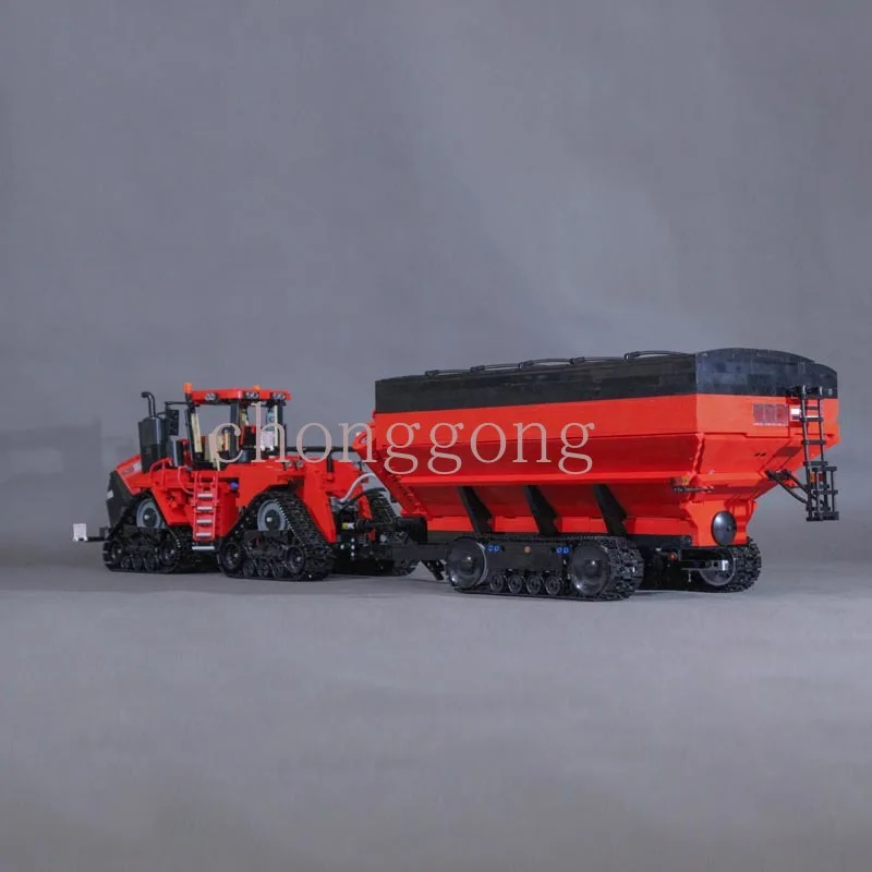 New Remote Control Of Farm TractorQuadTrac 620 And Elmer HaulMaster 2000 Building Block Assembly Toy Model Boy\'s Birthday Gift