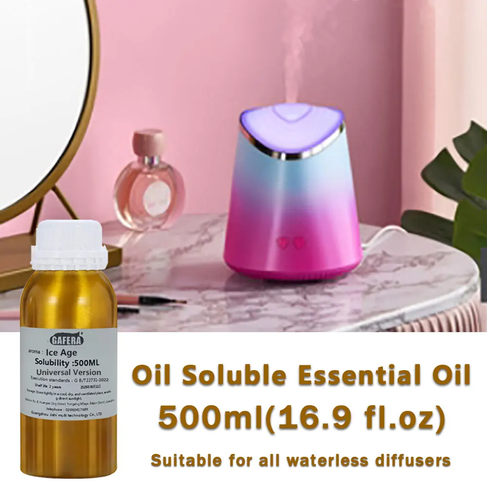 

GAFERA 500ml(16.9 fl.oz) - Ice Age Essential Oil-Aroma Supplement Liquid Aroma Oil For Two Fluid Aroma Diffusers & Aroma Machine