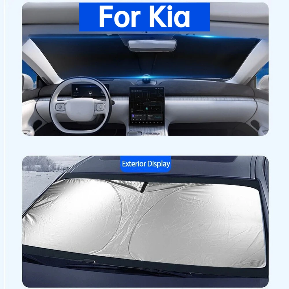 For Kia Sportage Ray Sorento Soul Telluride Cerato K5 K8 Front Windshield Sunshade Anti-UV Heat Insulation Accessories