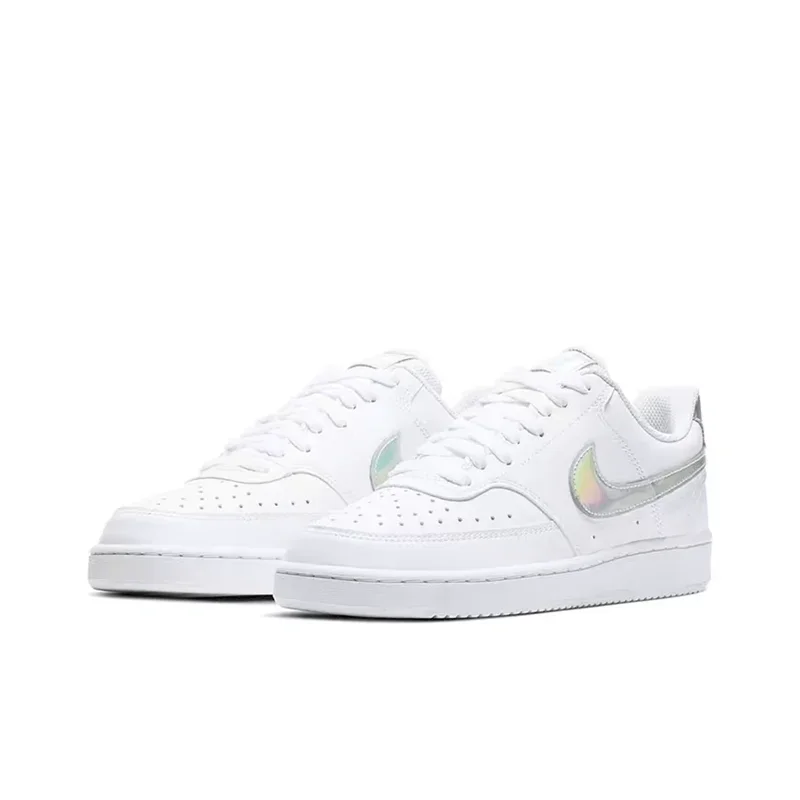 Nike Court Vision 1 Low Damen Weiß Laser Freizeit Praktische Anpassung Rutschfeste Anti-Reibungs-Skateboard-Schuhe CW5596-100