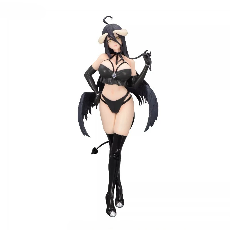 Oryginalna figurka FuRyu OVERLORD BiCute Dark Albedo Bunny 26cm PVC, figurka anime, model, zabawka, lalka, prezent