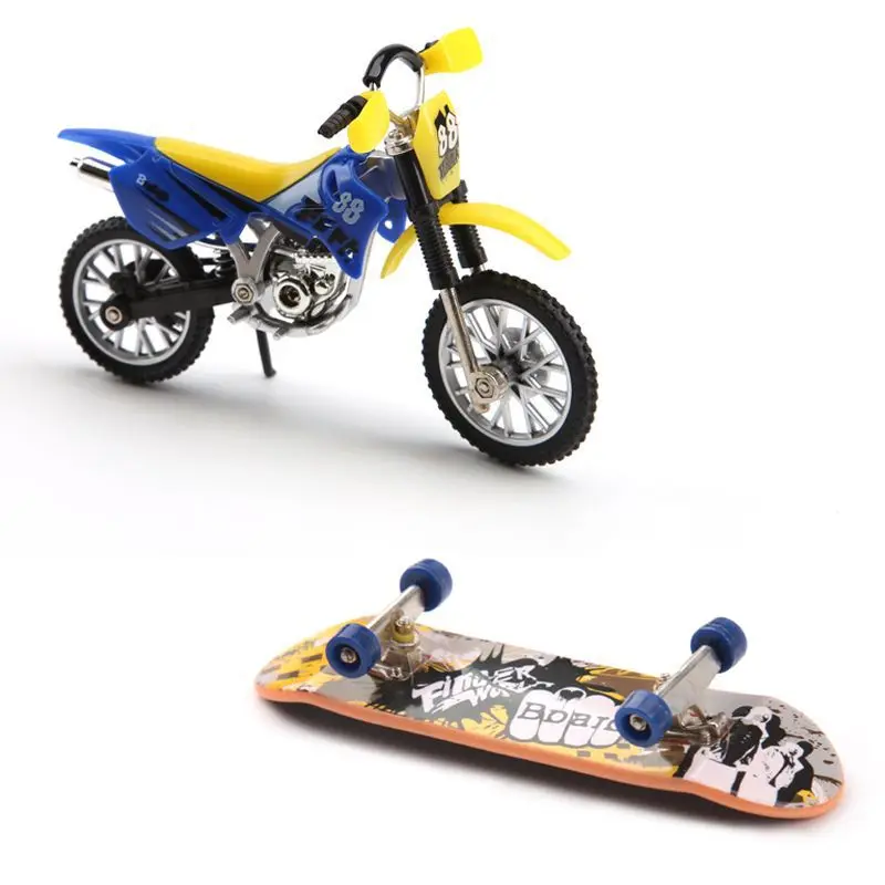 Vinger motorfiets set skateboard park accessoires kit vingertop sport mini motorfiets vinger skateboard kinderen verjaardagscadeau