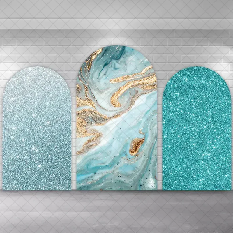 

LS пользовательские 2-сторонние синие гольфы мраморные чехлы на день рождения, свадьбу, душ, Chiara, арка, фон, декор, фото