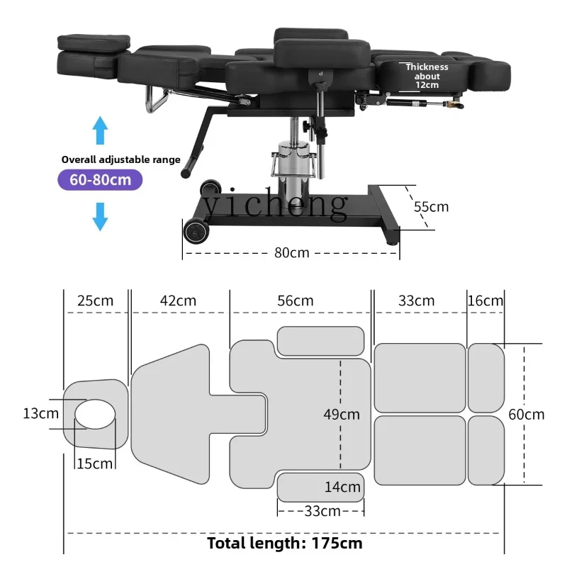 

D8- Tattoo Beauty Bed Multifunctional Tattoo Special Chair Tattoo Shop Physiotherapy Bed