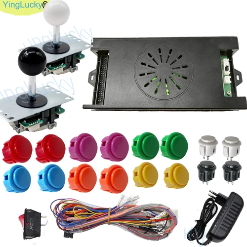 9800 In1Arcade Kit Pandora Saga Box DX2 copia sanwa joystick Arcade botones Mame copia SANWA pulsador consola de juegos Arcade