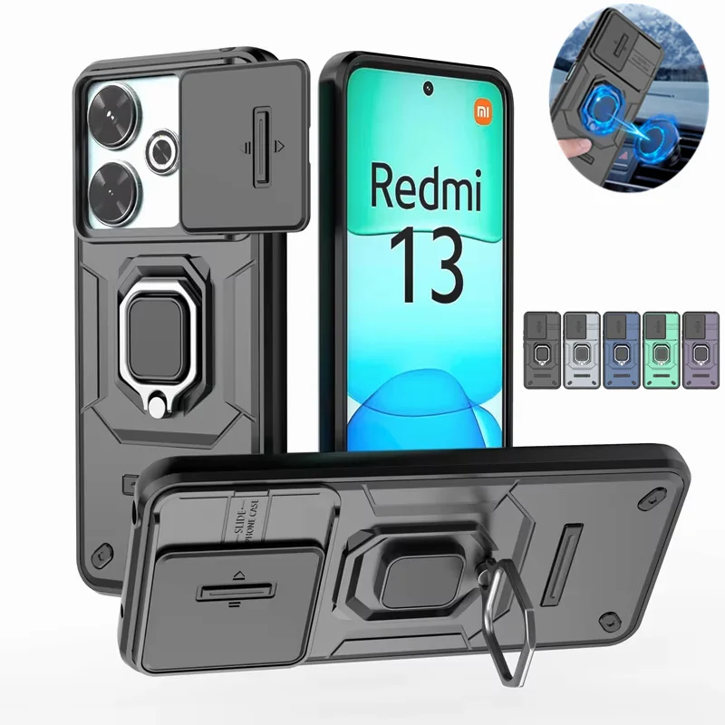 

For Xiaomi Redmi 13 4G Case Shockproof Armor Phone Cases For Redmy 13 Redmi13 4G Camera Lens Protection Fundas