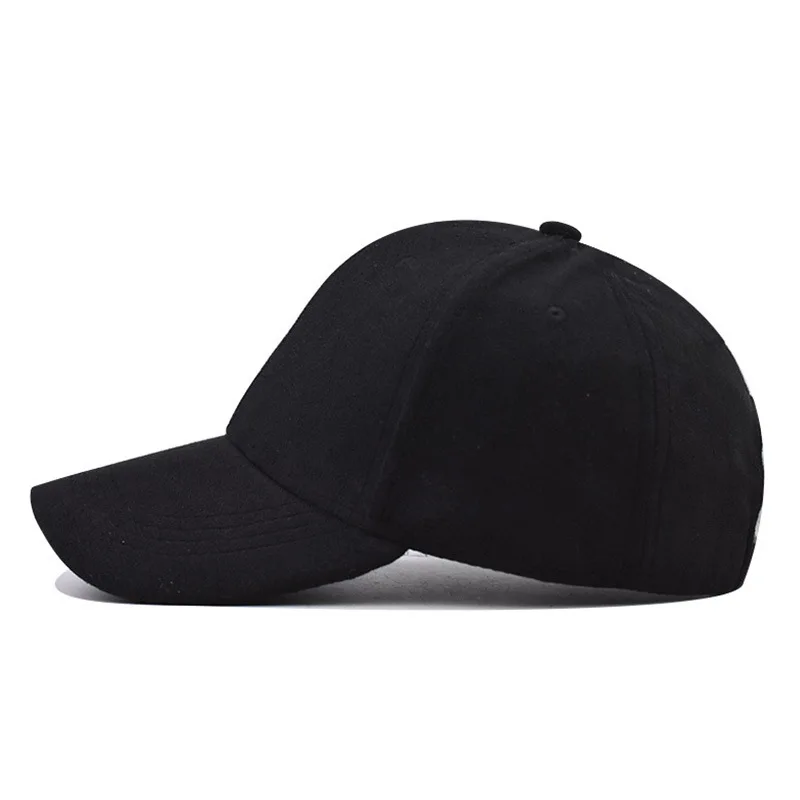 Klassische einfarbige schwarze Baseballkappe für Herren – einfach, Sonnenschutz und stilvoll – ideales Geschenk für Outdoor-Sportbegeisterte – Detail 2
