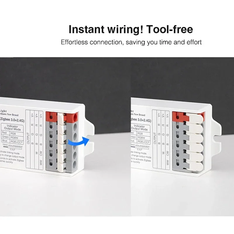 Miboxer（Zigbee3.0+2.4G) 2in1 Smart LED Light Dimmer with 2.4G Remote for 5050 COB CCT Single Color Light