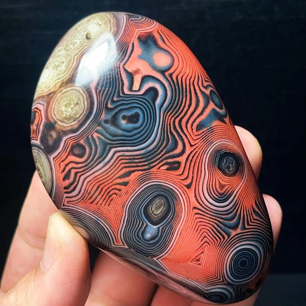 Large Banded Agate Display Stone, Genuine Stone, Polished Tumbled, Vase Filler, Natural Stone, Crystal Collection, Table Display