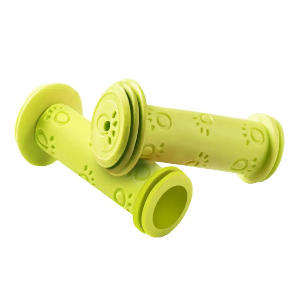 Bicycle Grips 1 Pair TPR Kid Bike Grip Anti Skid Wear-resistant Shock Absorbing Scooter Grip for Kid Bicycle Parts