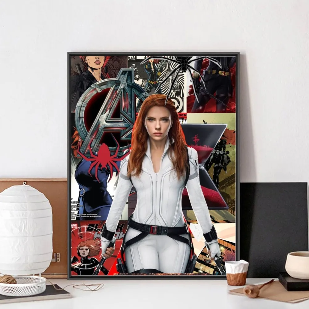 black widow Movie TV show Poster No Framed Poster Kraft Club Bar Paper Vintage Poster Wall Art Painting Bedroom Study Stickers