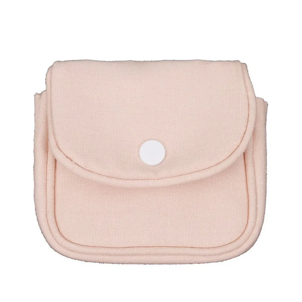 Canvas Mini Portable Coin Purse Solid Color Key Case Student Simplicity Wallet Card Organizer Multifunctional