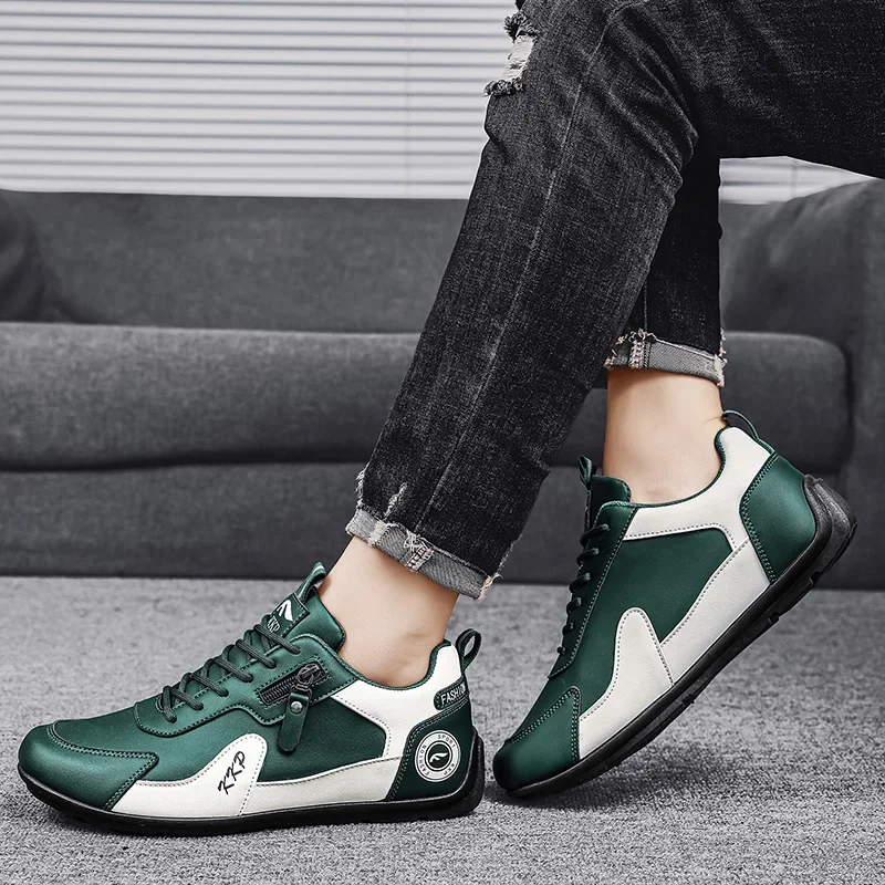 Fashion Inner Heightening Shoes For Men Designer Shoes Men's Casual Sneakers Outdoor Sports Shoes Man Comfy Pu Leather Sneakers