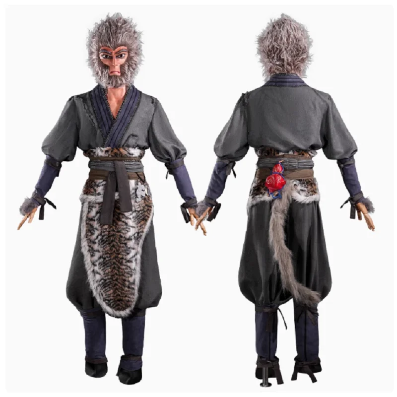 Hot selling Black Myth Wukong Tiger Skin Skirt Cosplay Costume Male Customization