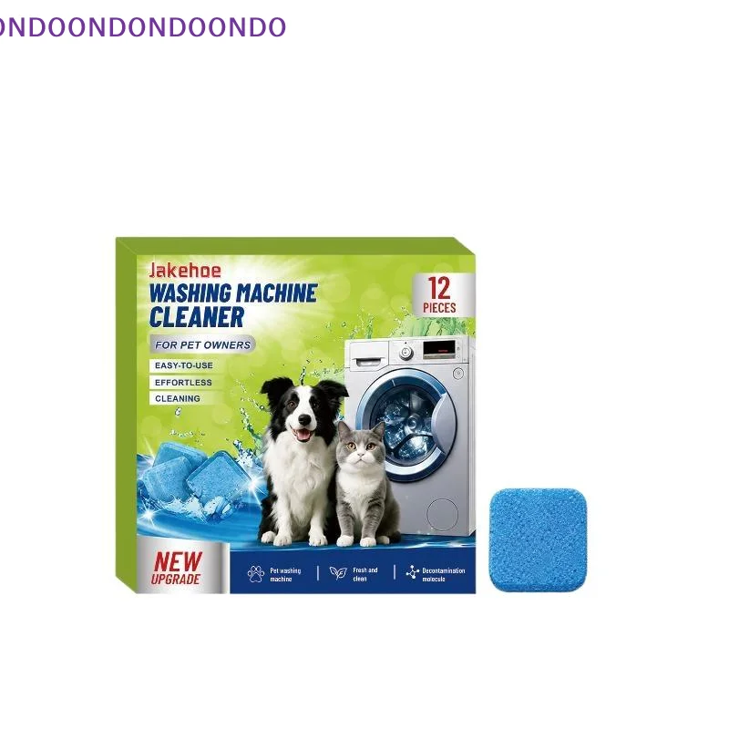 Washing Machine Cleaner Tablets 99% Buildup Remover Pet Odor Eliminator Suitable for Both Commercial & Home Washers