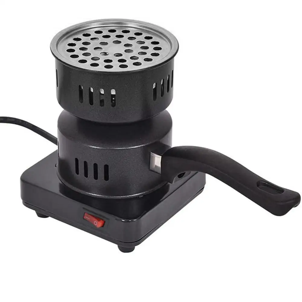 Electric Stove Charcoal Starterd Black Metal Heater US Burner Stove UK Hookah Plug Charcoal Coal Starter BBQ C8F4