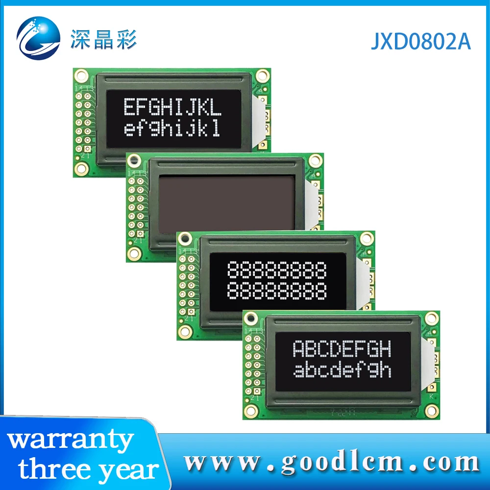 0802a 2X8 Lcd Display SPLC780D Of AIP31066 Controller 08*02 Lcd Module Meerdere Modi En Kleuren 5V Of 3.3V Voeding
