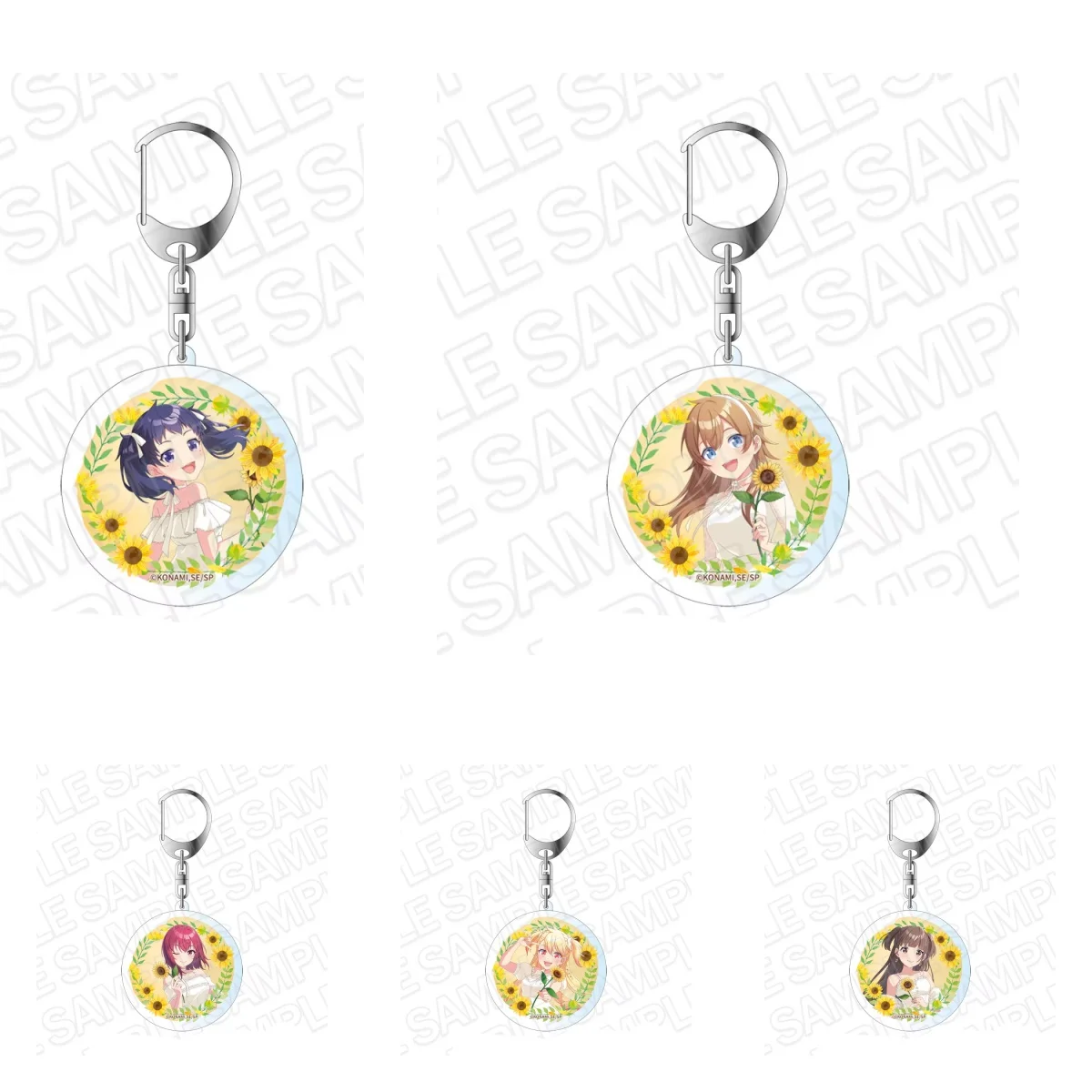 6cm Shine Post‌ Archive Cute Acrylic Keychain Ornaments Decorations Cosplay Accessories Goods Gifts