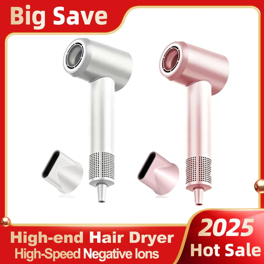 ABIR Hair Dryer ,High Speed,Smart Temperature Control,Magnetic Nozzle,Low Noise,Professional Hair Care Quick Dry Negative Ions