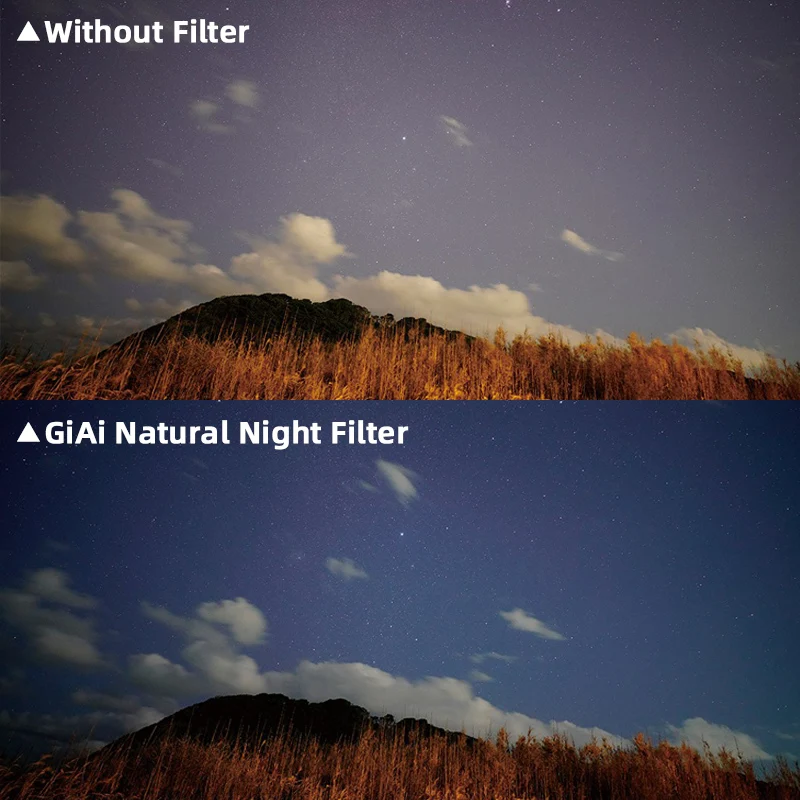 GiAi Natural Night Filter Lens 77mm 67mm 49mm 37mm-86mm Camera Filter For DSLR