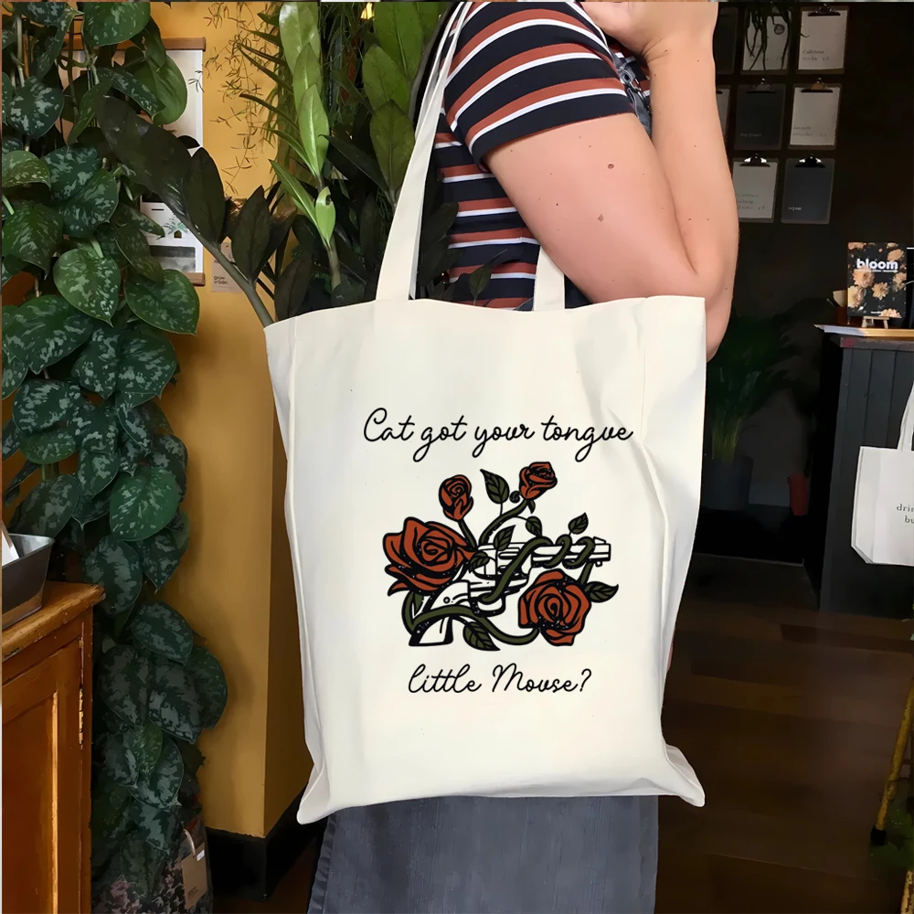 Haunting Adeline Canvas Tote Zade e Adeline Little Mouse Dark Romance Merch HD Carlton Smut Reader Bookstagram Cat and Mouse