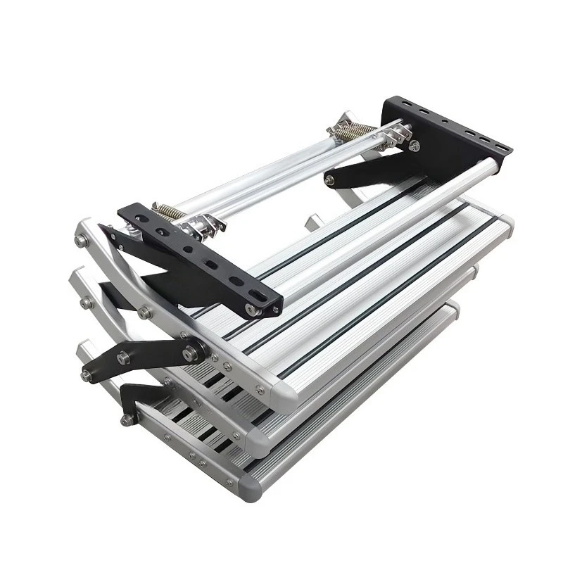 

RV three-layer step, manual folding pedal, three-step step aluminum alloy