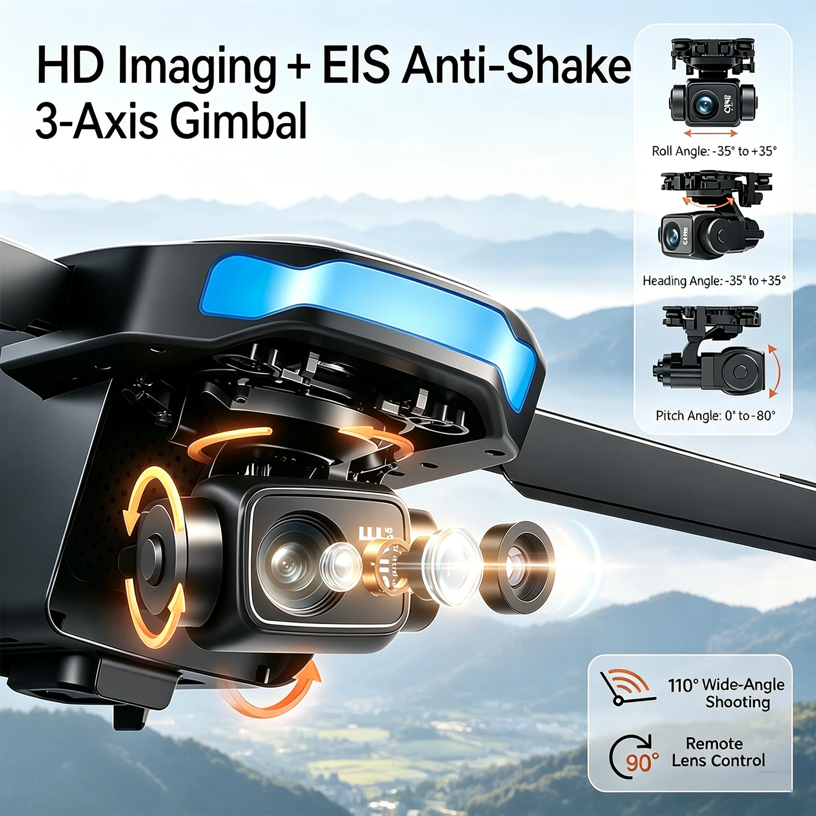 S-X1 MAX GPS Drone Professional 4k HD Camera 3-Axis Gimbal Aerial FPV Brushless Security Drone Screen Control Folding Quadcopter