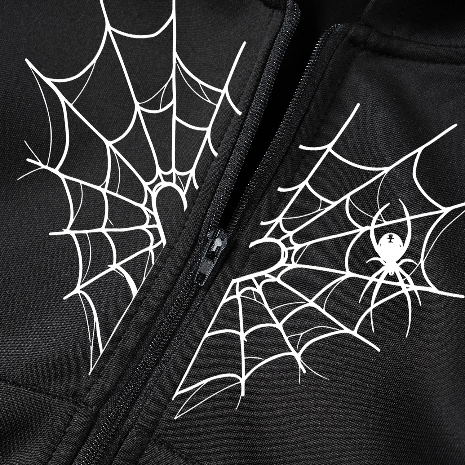 New Children\'s Hoodie Autumn Boys and Girls Zipper Fashion Spider Web Love Printed Sweatshirt Coat Preschool Clothing