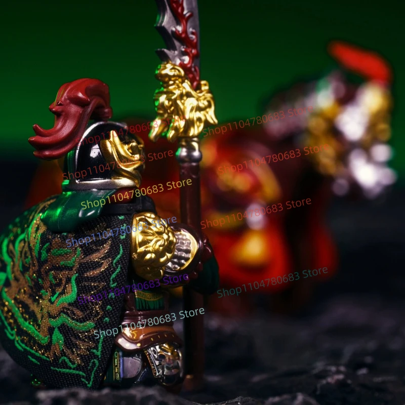 MOC Nowa Mini Figurka: Guan Yu, Figurka Kolekcjonerska z Trzech Królestw, Pięciu Generałów Tygrysów, Prezent na Święta