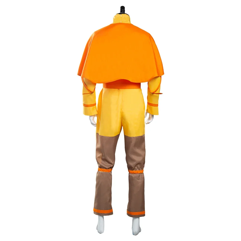 Avatar:The Last Airbender Avatar Aang Cosplay Costume Jumpsuit Outfits Halloween Carnival Suit