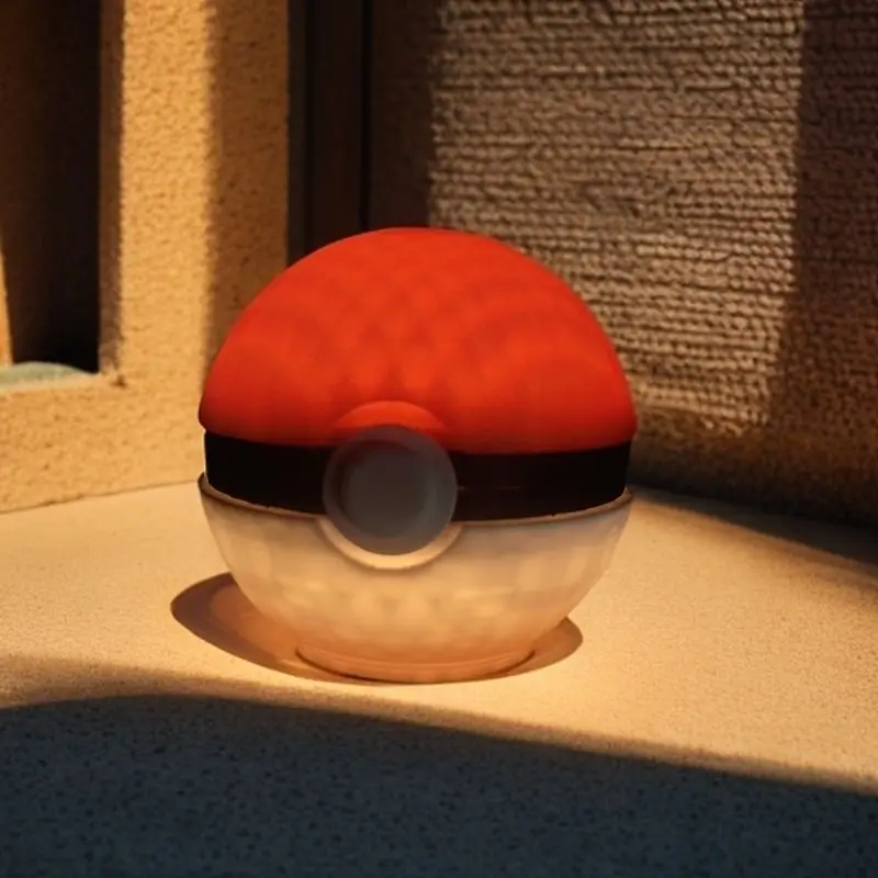 البوكيمون Pokeball ضوء الليل أنيمي ثلاثية الأبعاد سطح المكتب مصباح لتهيئة الجو الكرتون غرفة نوم الأطفال اللمس قابل للتعديل ضوء USB شحن هدية #2