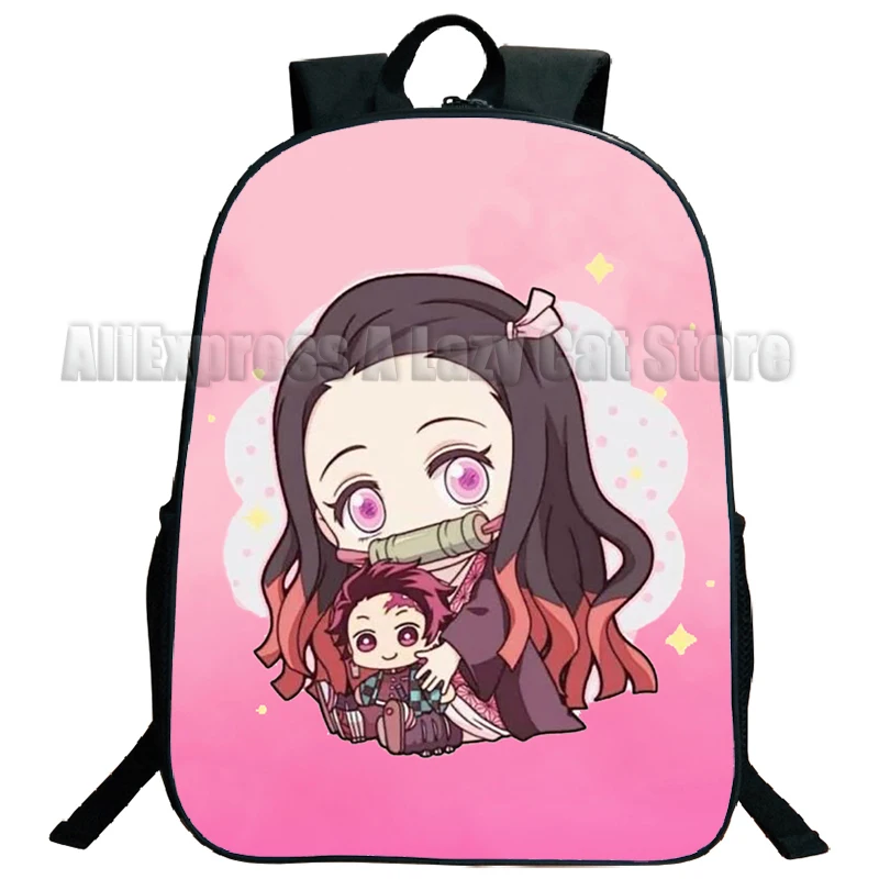 Demon Slayer Kimetsu No Yaiba Backpack for Girls Boys Kamado Nezuko Travel Rucksack Anime Teens School Knapsack