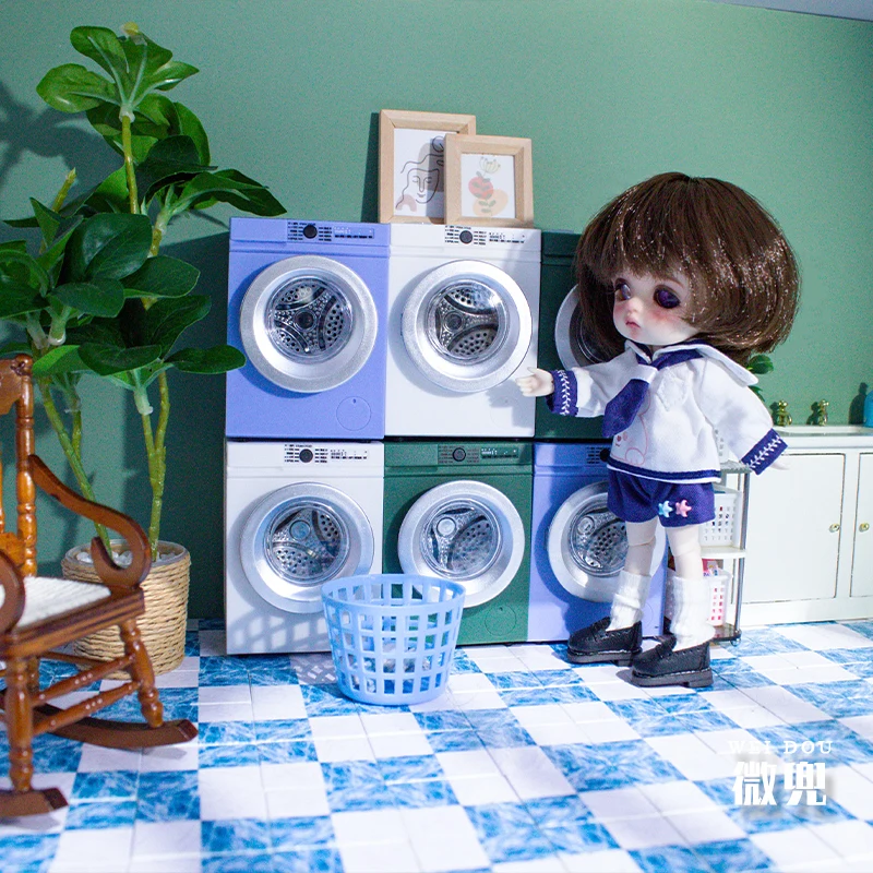 Gesimuleerde Mini Wasmachine Roterend Speelgoed voor 1/10 RC Crawler Auto Traxxas TRX4 Defender Bronco AXIALE SCX10 90046 RC4WD D90