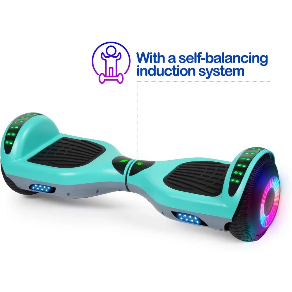 A12 Mixed Color Hoverboard, with Bluetooth and Colorful Lights Self Balancing Scooter