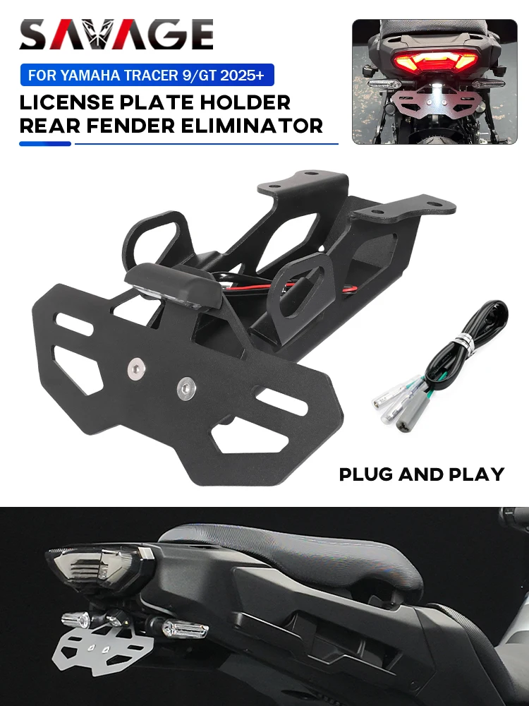 2025 Tracer 9 9 GT Tail Tidy Kentekenplaathouder Motorfiets Achterspatbord Eliminator Kentekenplaat Beugel Voor YAMAHA Tracer 9 /GT - afbeelding 2