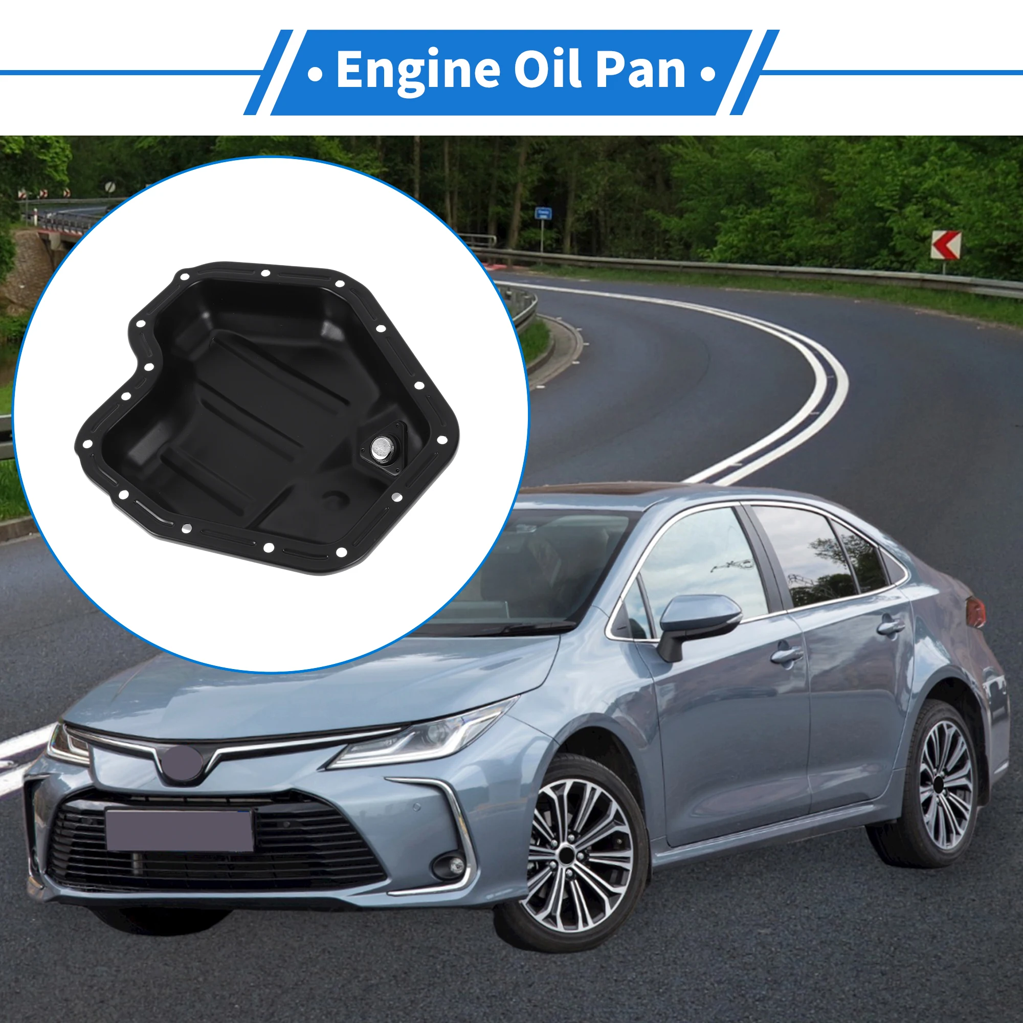 Motoforti 1 Pz No.11109AA122 Coppa Olio Motore per Subaru Outback 2001-2009 Ferro Nero