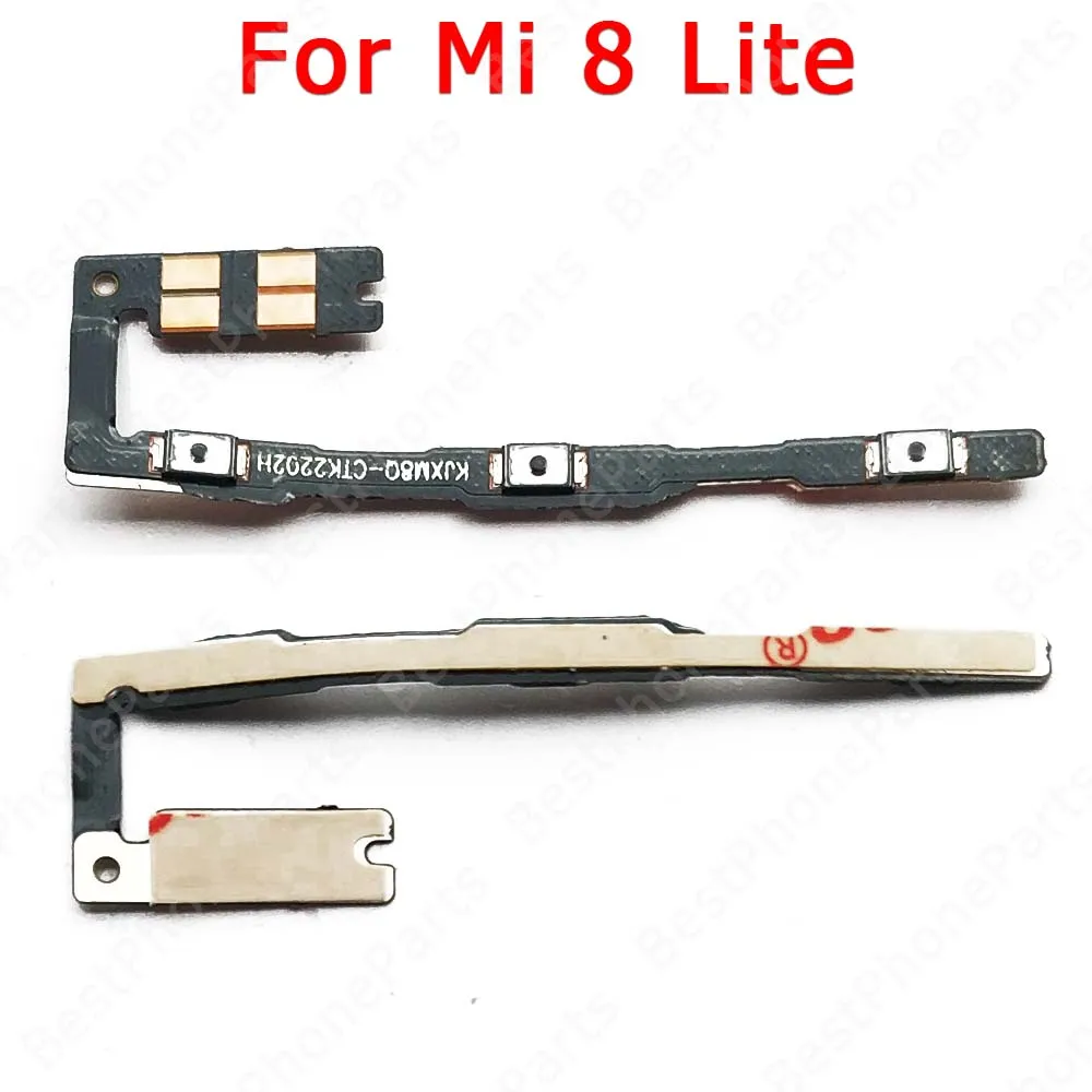 For Xiaomi Mi 9 Lite 9T Pro 5 5S Plus 6 8 SE Side Button Switch Volume Key Mute Power On Off Flex Cable Spare Parts