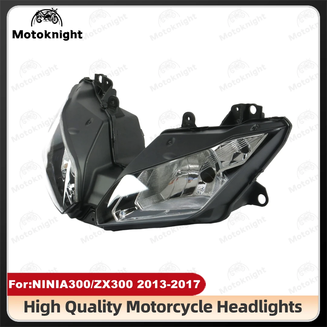 

Fit For 2013 - 2018 Kawasaki EX300 NINJA 300 Motorcycle Front Headlight Assembly Headlamp EX 300 Ninja300 2014 2015 2016 2017