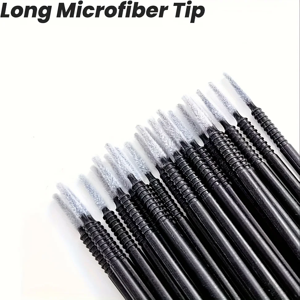 200 قطعة فرش صغيرة أعواد قطنية رمش تمديد تنظيف قضيب العصي لإزالة الغراء ماكياج والعناية بالرموش #6