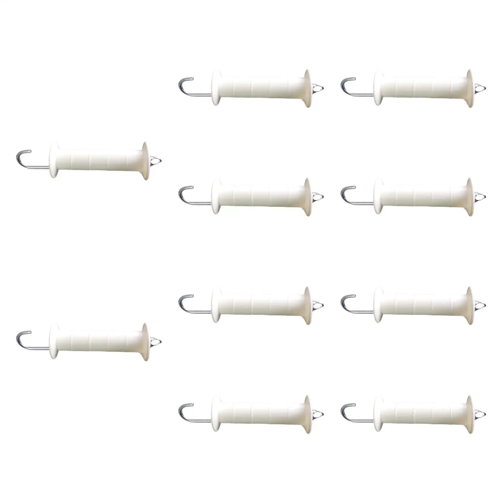 Farm Electric Fence Gate Handles Heavy Duty PP Iron Replaceable Wear Resistant for Garden Modular Fence