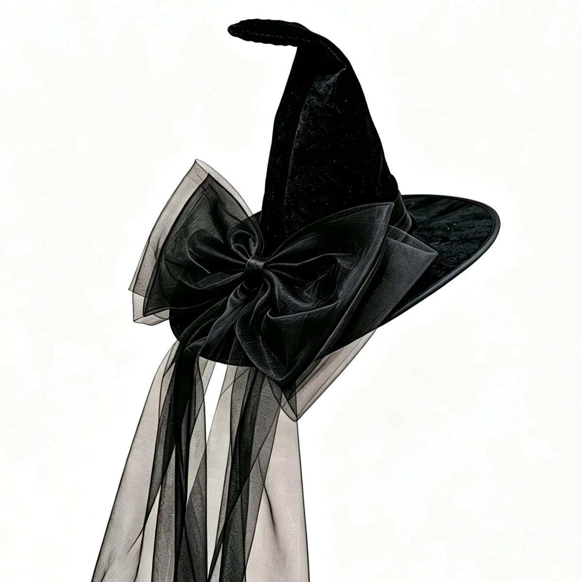 2026 Gothic Vampire Bride Big Brim Cap Halloween Witch Hat Party Cosplay Costume Magic Fairy Lolita Anime Headgear Bowknot