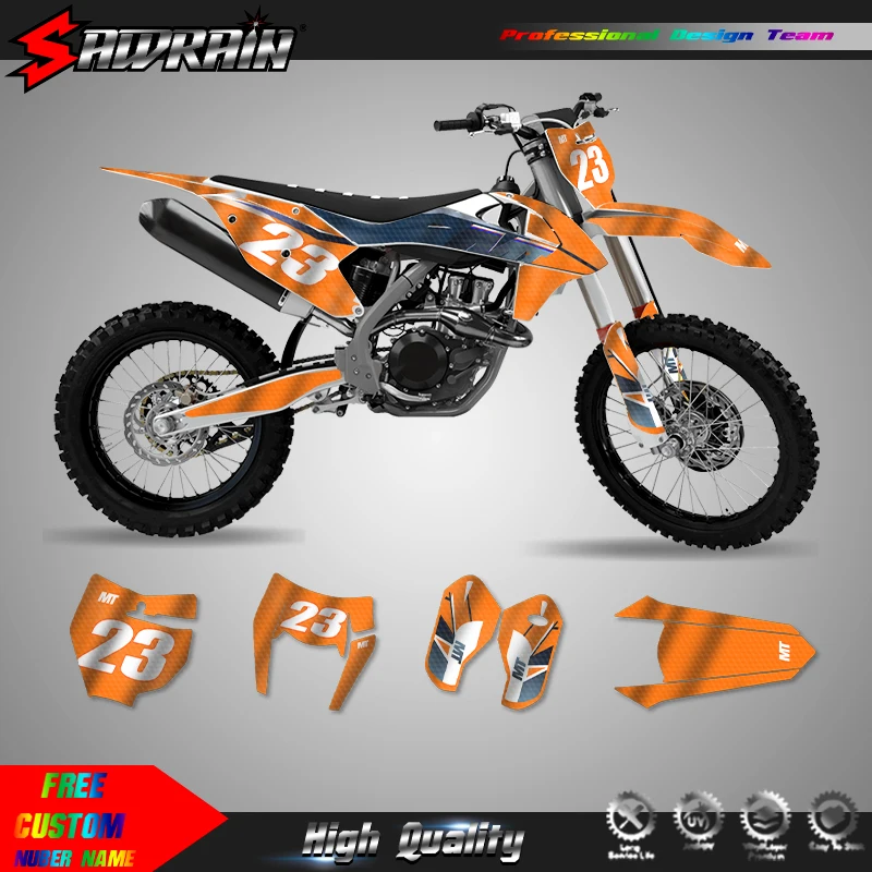 Sawrain For KTM 16-18SX-F 17-19EXC Motorcycle Sticker Custom Team Graphics Decals Kit