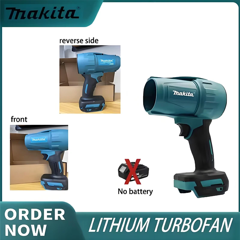

Makita30000RPM Violent Blower Turbo Jet Fan Electric Air Duster Wind Speed Turbo 18VBattery Rechargeable With Light Car Cleanin